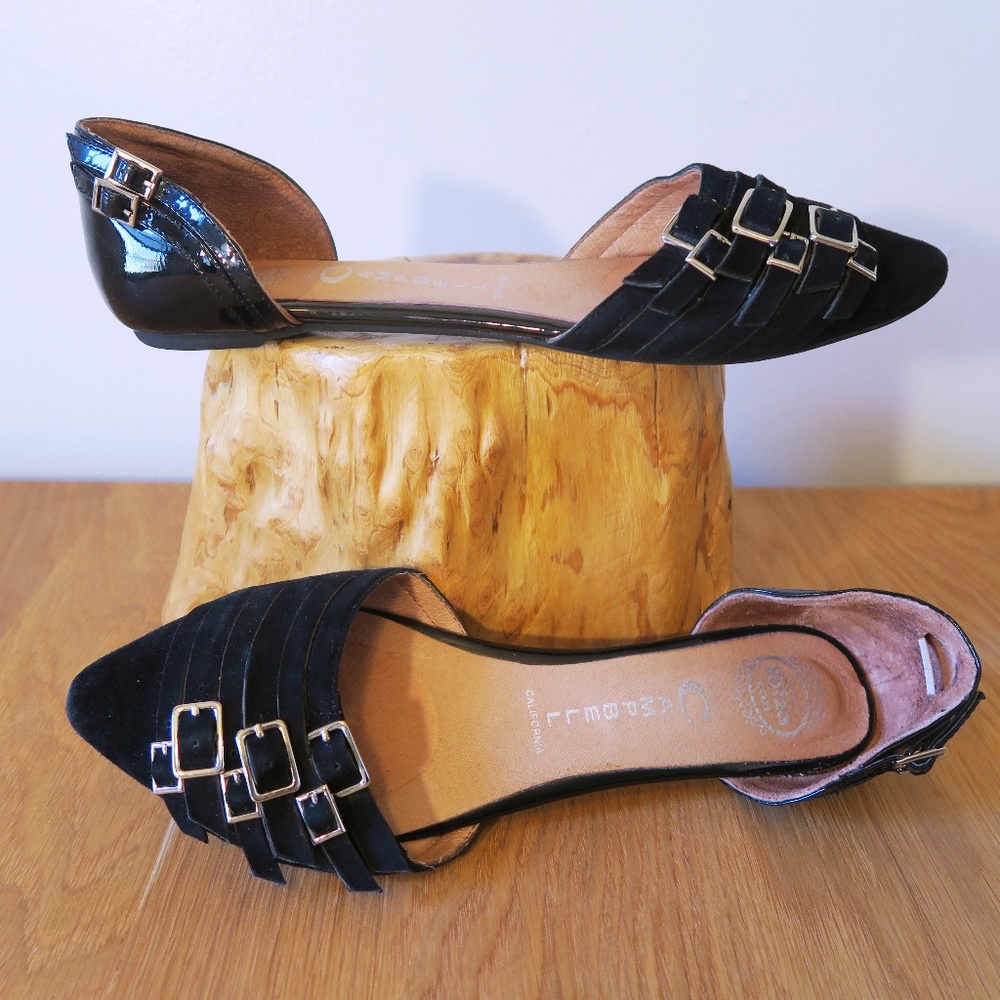 [Jeffrey Campbell] "Taken" Buckle Flats Size 9